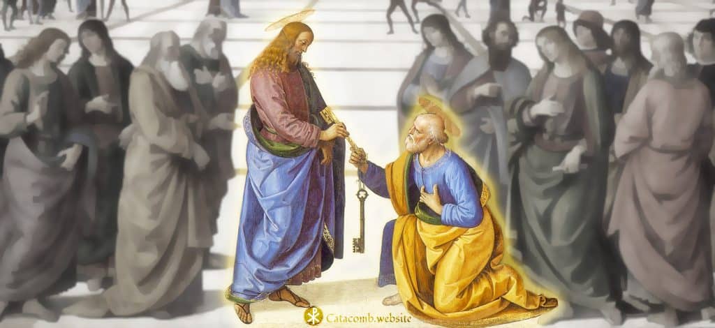 Christ Giving the Keys to Saint Peter, by Pietro Perugino, 1482 A.D.